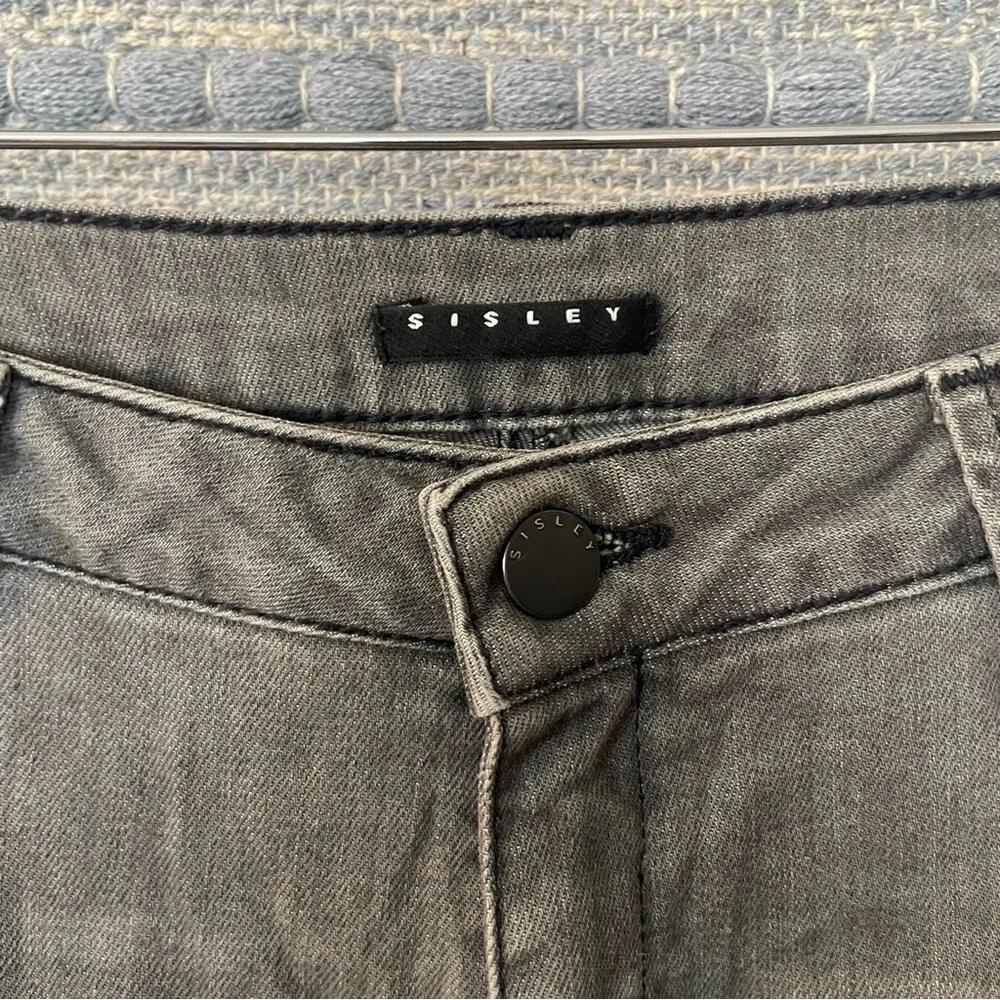 Sisley Washed Grey Jeans size 27 - Picture 2 of 10